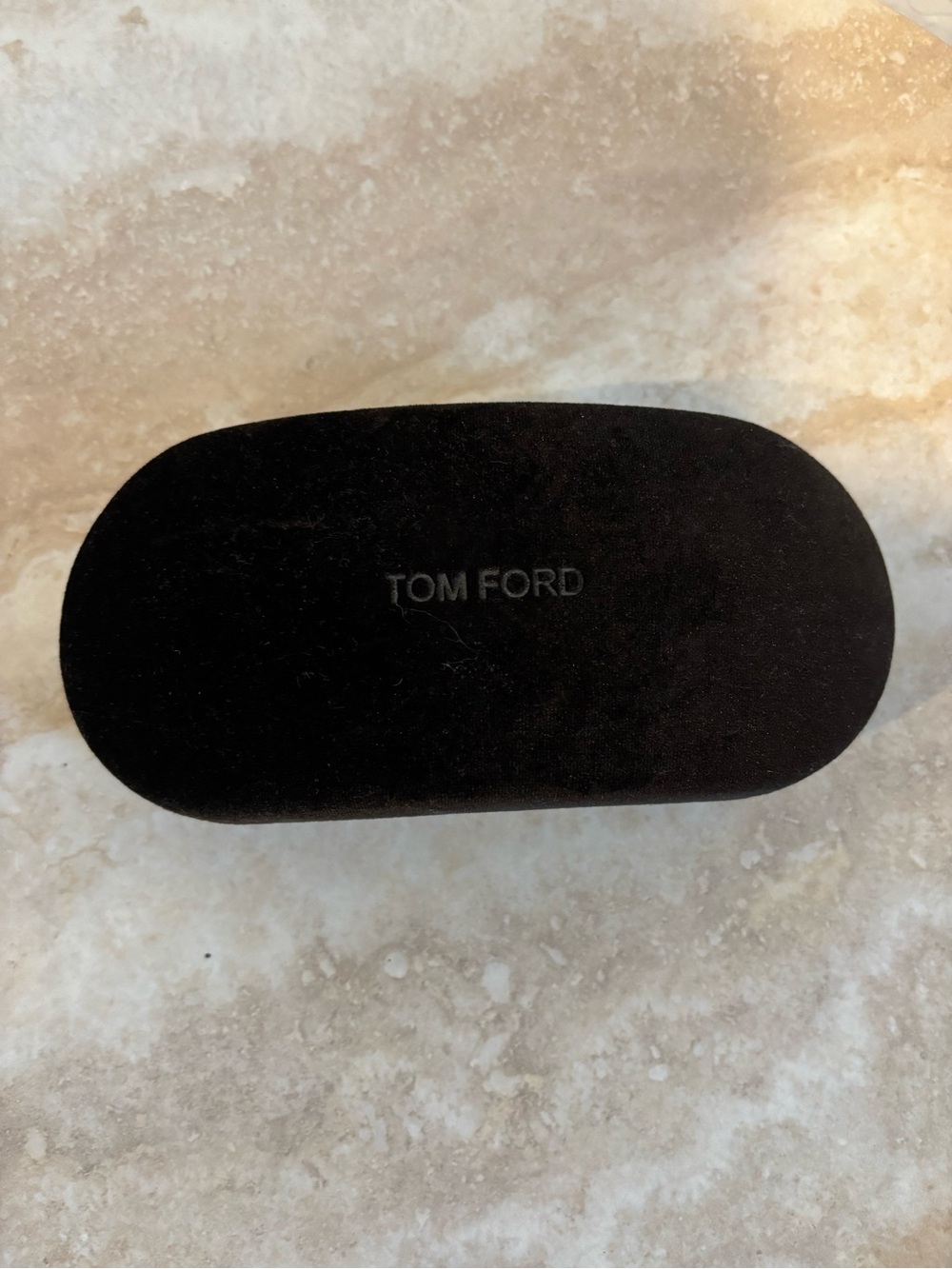 Tom Ford Brown Velvet Sunglasses Case